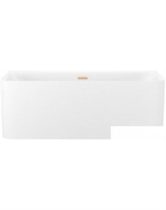 Clermont 150x73 28260104R (пристенная ванна белый глянец, экран, ножки, сифон-автомат золото) Wellsee