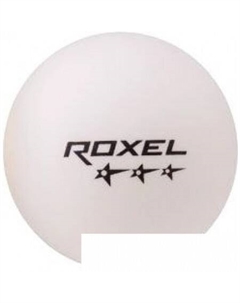 Мяч для настольного тенниса Prime (белый, 3 звезды, 6 шт.) Roxel
