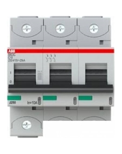 Выключатель автоматический S803C-C10 3P C 10A 25kA 4.5M 2CCS883001R0104 Abb
