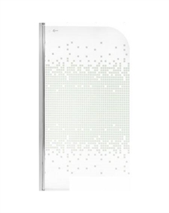 Стеклянная шторка для ванны SN-21-Mosaic 140x80 Saniteco
