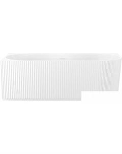 Festive Fox 150x75 28730302R (пристенная ванна (левая) белый глянец, экран, ножки, сифон-автомат глянцевый белый) Wellsee