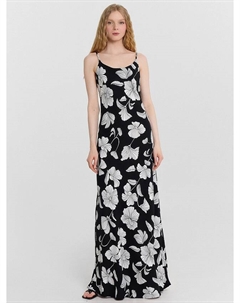 Платье женское черное с цветочным принтом Mark formelle