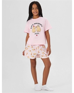 Комплект домашний для девочек с надписью "capy holidays" Mark formelle