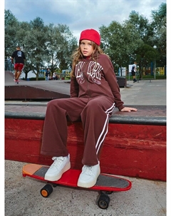 Брюки для девочек коричневые Mark formelle