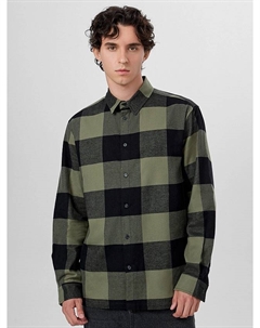 Рубашка мужская зеленая в крупную клетку Mark formelle