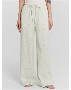 Брюки домашние женские в полоску с принтом "лимоны" Mark formelle