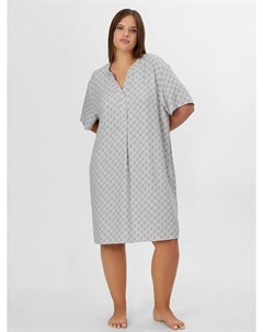 Туника женская серая с принтом в виде лого "mf" Mark formelle