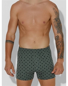 Мужские трусы-шорты серые с узором Mark formelle