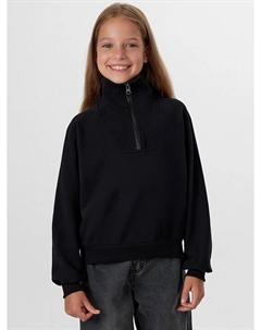 Свитшот для девочек черный с воротником Mark formelle