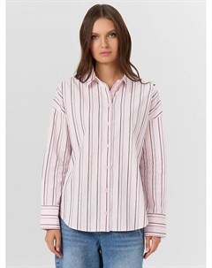 Рубашка женская розовая в полоску Mark formelle
