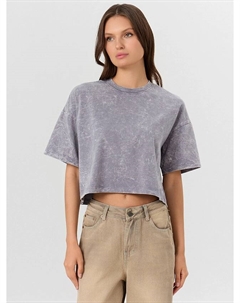 Футболка женская серая с обработкой "варка" Mark formelle