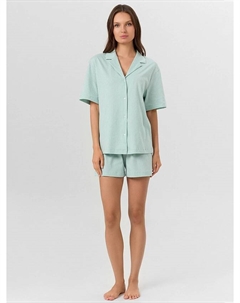 Комплект домашний женский мятный в полоску Mark formelle