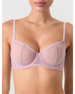 Бюстгальтер женский балконет фиолетовый с кружевом Mark formelle
