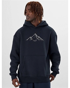 Худи мужское черное с принтом Mark formelle