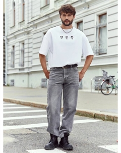 Футболка мужская белая с принтом Mark formelle