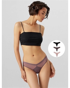 Трусы бразилиана женские в наборе, 3 шт Mark formelle