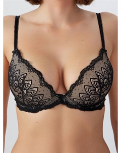 Бюстгальтер женский черный с кружевом Mark formelle