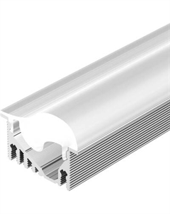 Профиль для светодиодной ленты Arlight ALU-ASYMETRIC-2000 ANOD+FROST LENS / 019270