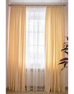 Комплект штор Decoretto Канвас топленое молоко КТМ-K102