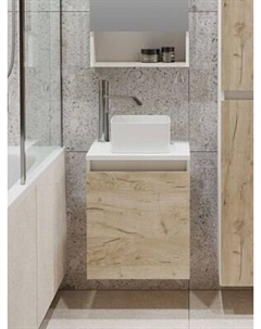 Тумба с умывальником Runo Бари 40 + Duo 38x24