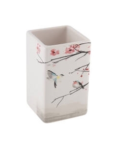 Стакан для зубной щетки и пасты Рыжий кот Сакура TU-S / 006518