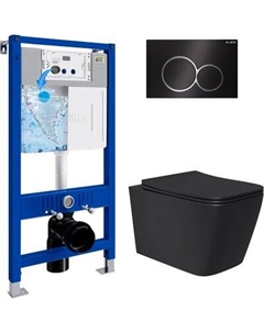 Унитаз подвесной с инсталляцией Lauter Magdeburg 21103EC + 21901002