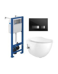 Унитаз подвесной с инсталляцией Creavit Free FE322-34CB00E-0002