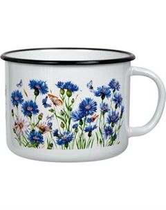 Кружка Лысьвенские эмали Васильки С-0107/4ЭК
