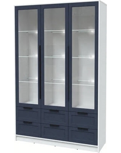 Шкаф с витриной Интерлиния Концепт Тренд КТ-ШВ3 с подсветкой