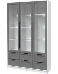 Шкаф с витриной Интерлиния Концепт Тренд КТ-ШВ3 с подсветкой