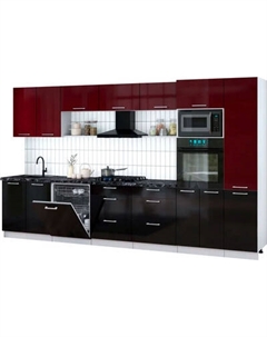 Кухонный гарнитур Интерлиния Мила Gloss 3.6-ПМ1