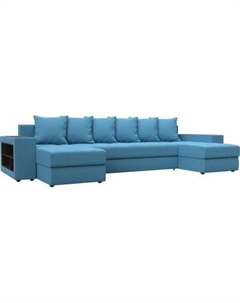 Диван П-образный Лига Диванов Дубай полки слева / 123248L Лига диванов