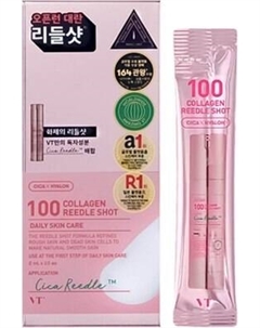 Сыворотка для лица Vt Cosmetics Collagen Reedle Shot 100 Stick с микроиглами и коллагеном Vt cosmetics