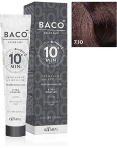 Крем-краска для волос Kaaral Baco Color Fast тон CF7.10