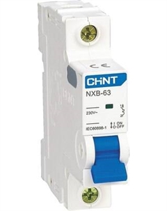 Выключатель автоматический Chint NXB-63 1P 10A 6кА C 814013