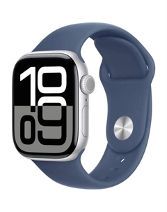 Смарт-часы Watch Series 10 GPS 42mm Silver Case Denim Sport Band S/M A2997 (MWWA3LW/A) Apple