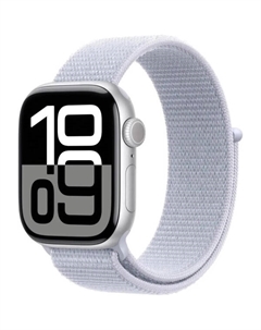 Смарт-часы Watch Series 10 GPS 42mm Silver Case Blue Cloud Sport Loop A2997 (MWWD3LW/A) Apple