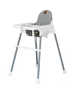 Стульчик для кормления Loft lux (серый) Vipbaby