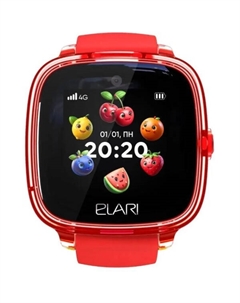 Детские умные часы KidPhone Fresh 4G KP-4G-F-R (красный) Elari
