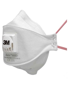 3М 9332+ Aura Респиратор противоаэрозол.до 50 ПКД(с клап.выдоха) FFP3 3m