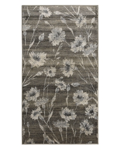 Ковер TEHERAN 84427-3 100 вискоза 160х230см антрацит цветы Indavo