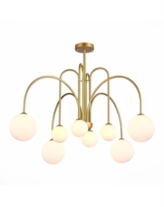Люстра потолочная SL1204.202.08 золотистый/белый (8*5Вт, G9) St luce