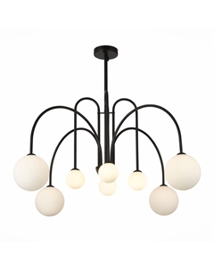 Люстра потолочная SL1204.402.08 черный/белый (8*5Вт, G9) St luce