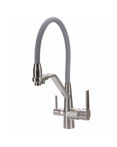 Смеситель для кухни EKKO с подключением фильтра питьевой воды (серый) E4460-5 Ekko