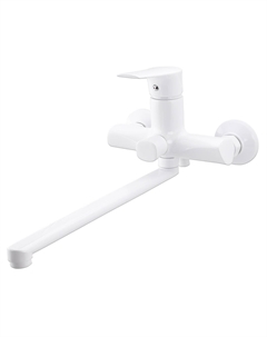 Смеситель для ванны EKKO с длинным изливом (белый) E2273-8 Ekko