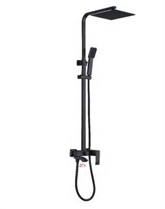 Душевая система со смесителем LEDEME (чёрная) L72417B-1 Ledeme