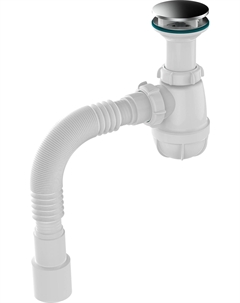 Сифон для кухни 1 1/2"х40 с удл горл с дек зерк c гт 40х40/50 B0516-30-RENE Rene