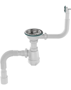 Сифон для мойки 3 1/2"х40 с метреш с круг перел с гт 40х40/50 B0139-20-RENE Rene