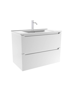 Комплект тумба под раковину Дион 100 раковина белый мат 100 Зов