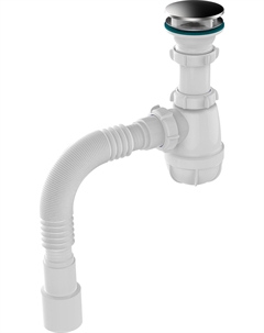 Сифон для кухни 1 1/2"х40 с дек зерк с гт 40х40/50 B0116-30-RENE Rene